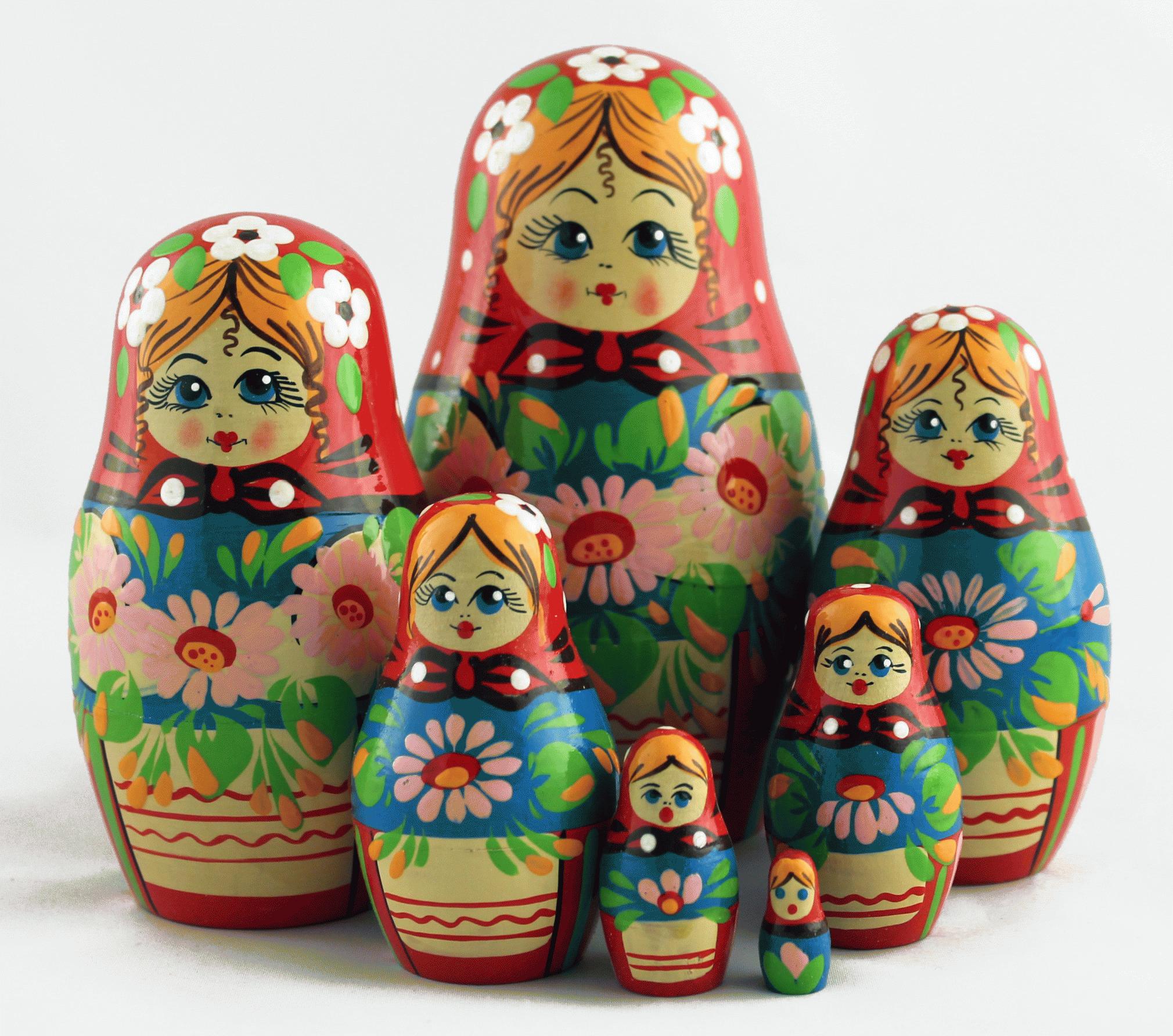 Floral Matryoshka Nesting Doll