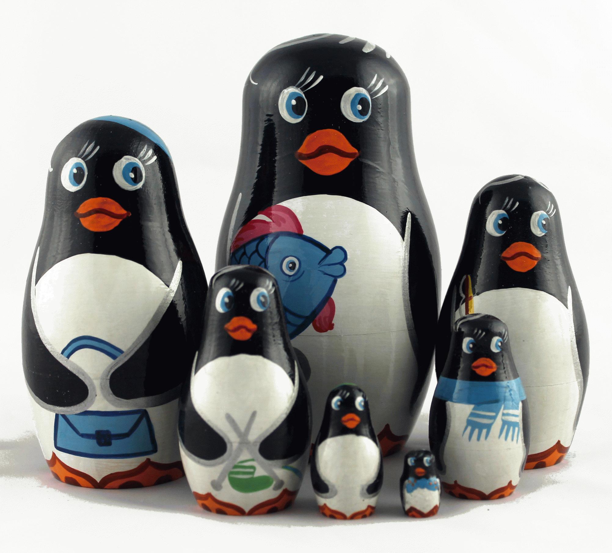 Penguin Family Matryoshka
