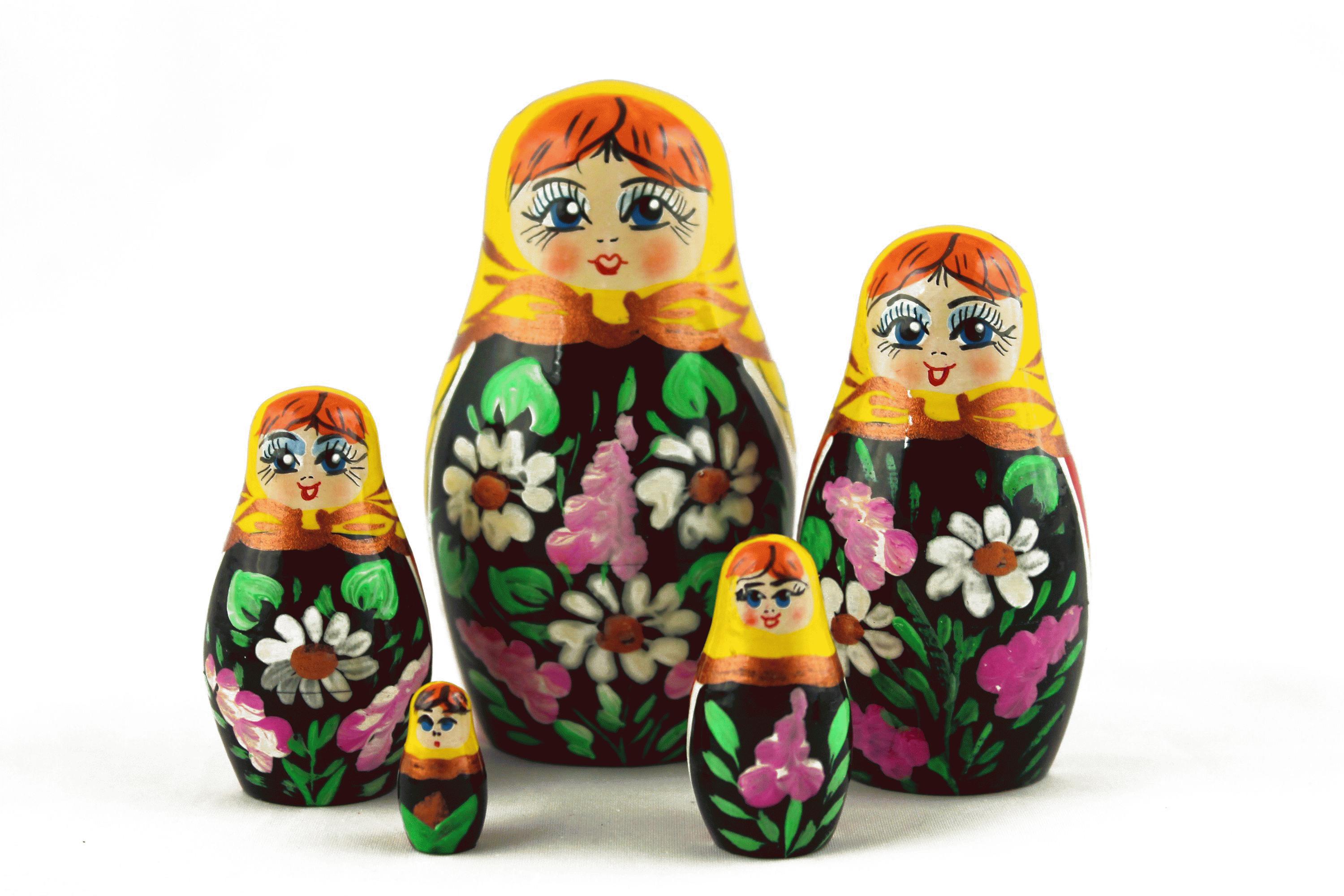 Matryoshka Nesting Dolls with Daisy