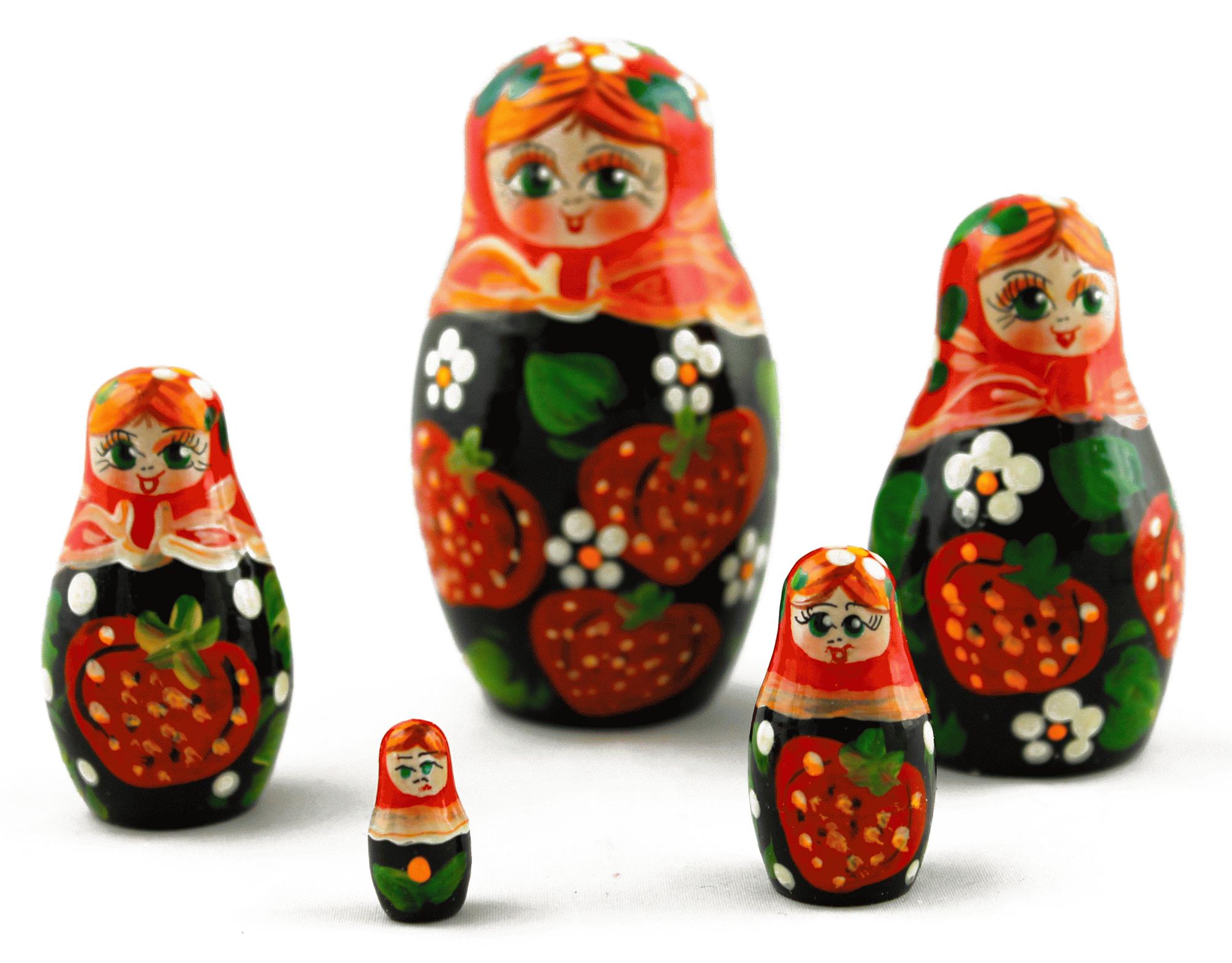 Strawberry Matryoshka Dolls
