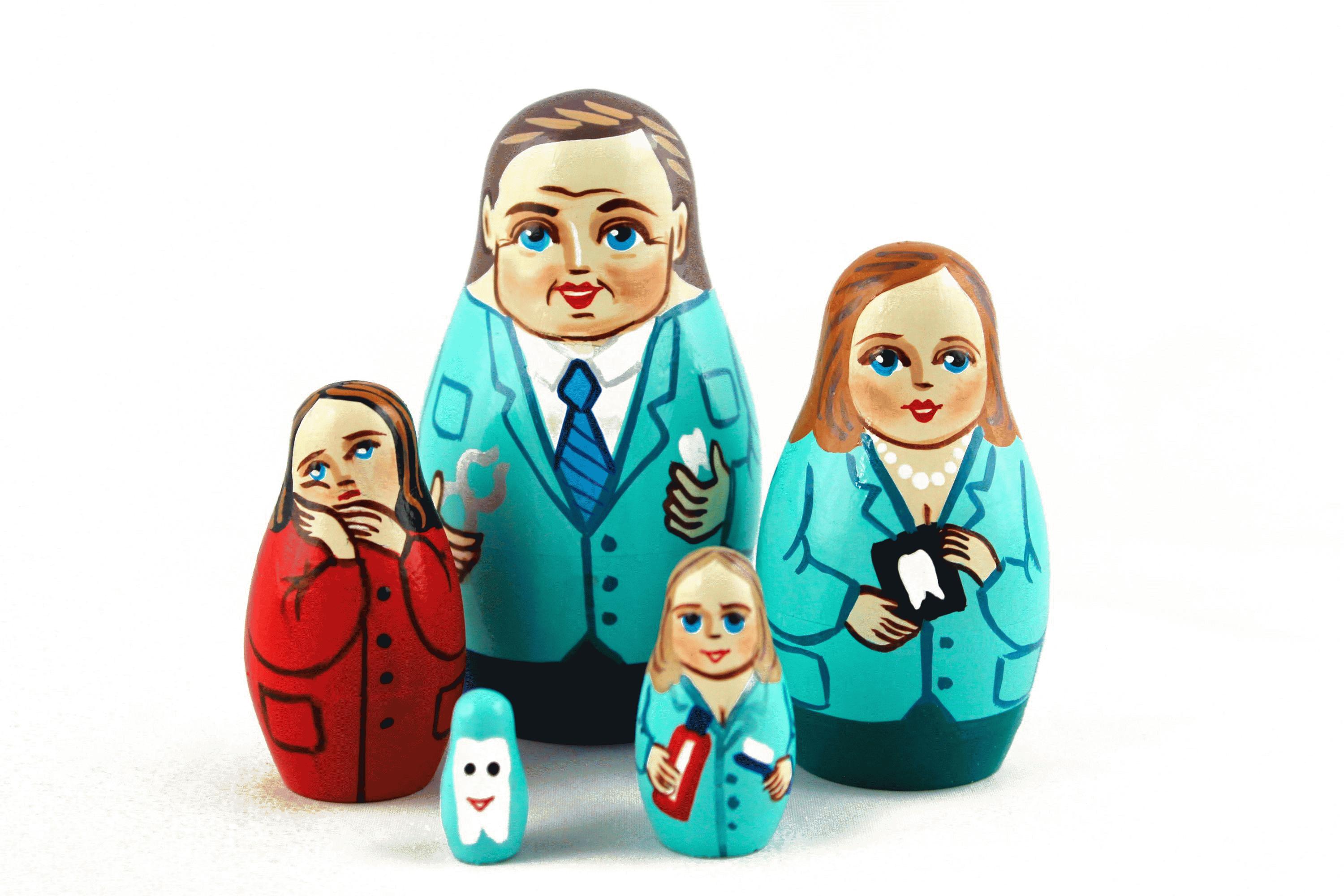 Medical Professionals Nesting Dolls