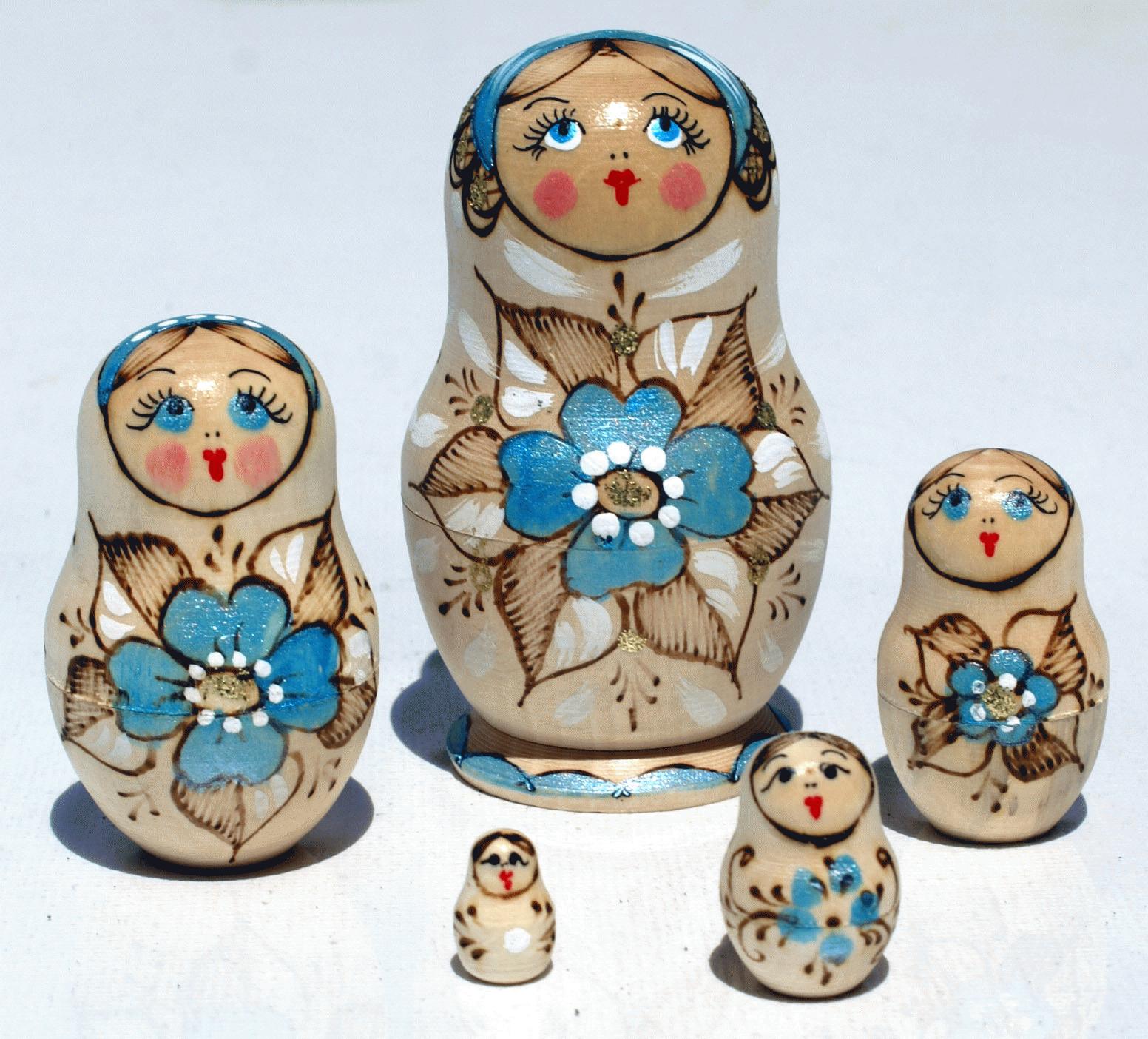Natural Wood Matryoshka Doll