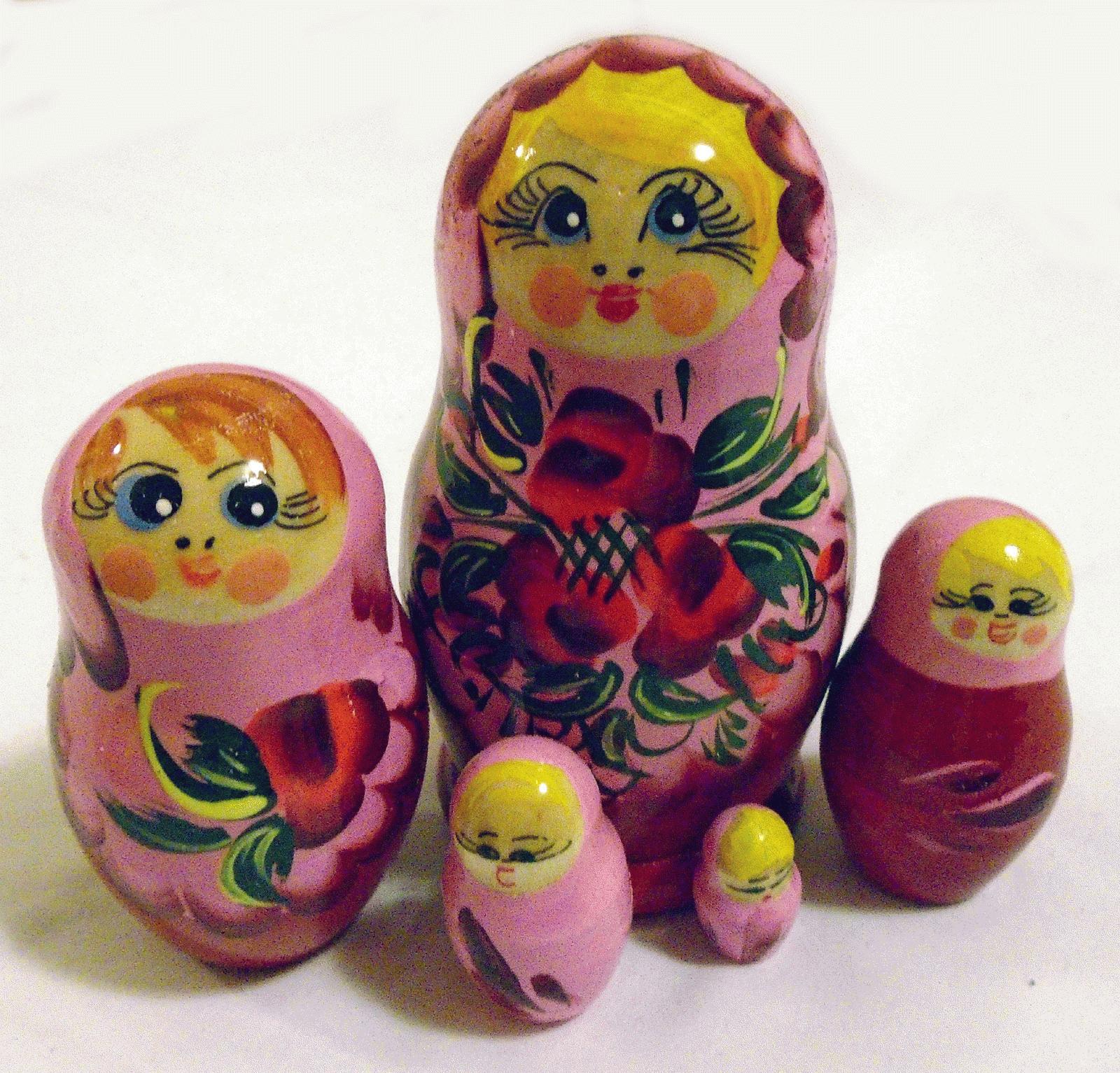 Pink Floral Matryoshka