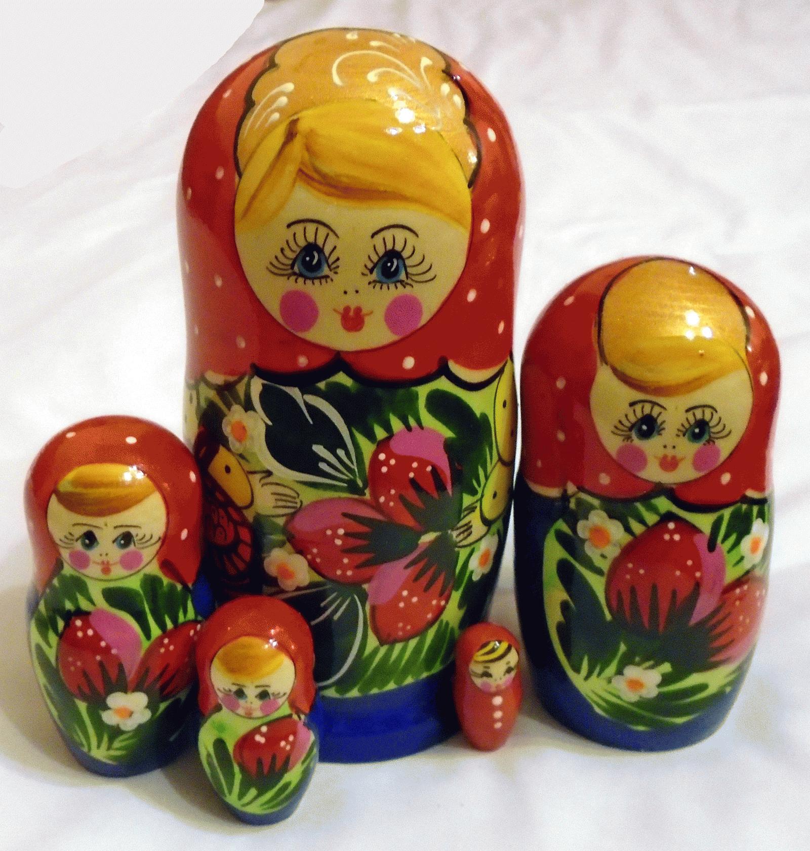 Red Strawberry Matryoshka