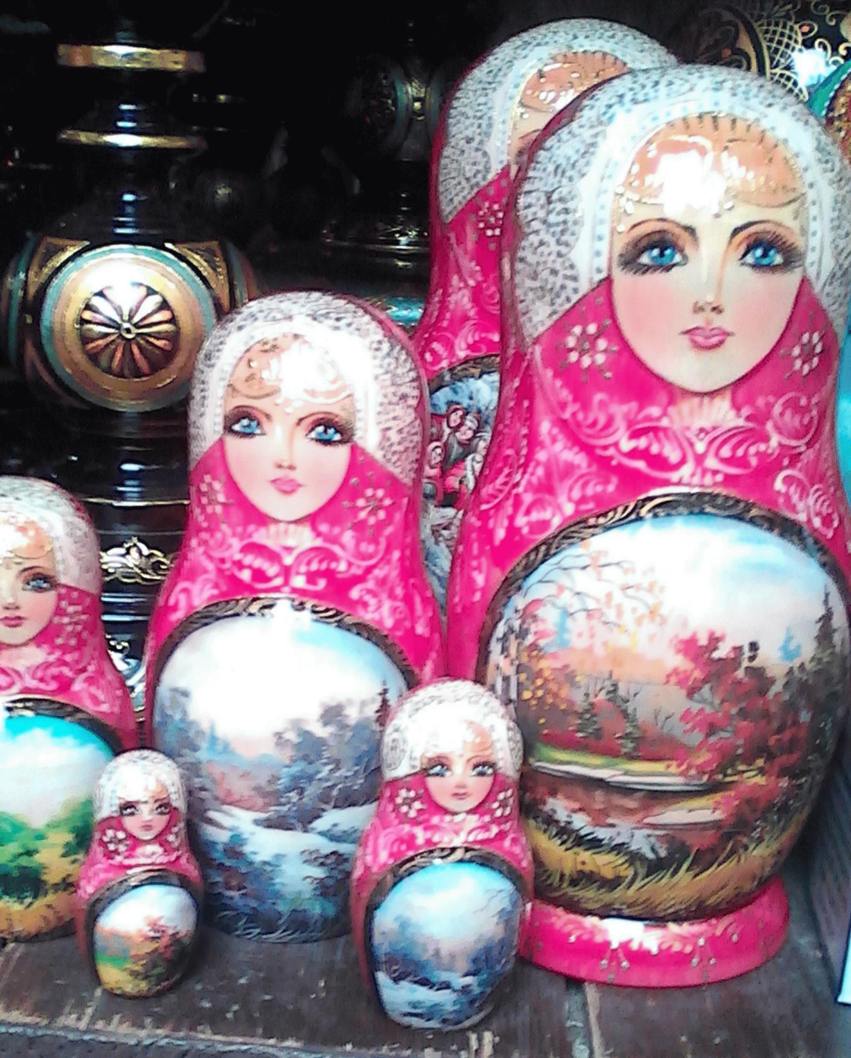 Four Seasons Matryoshka Nesting Dolls