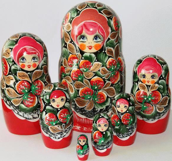 Strawberries Nesting Dolls