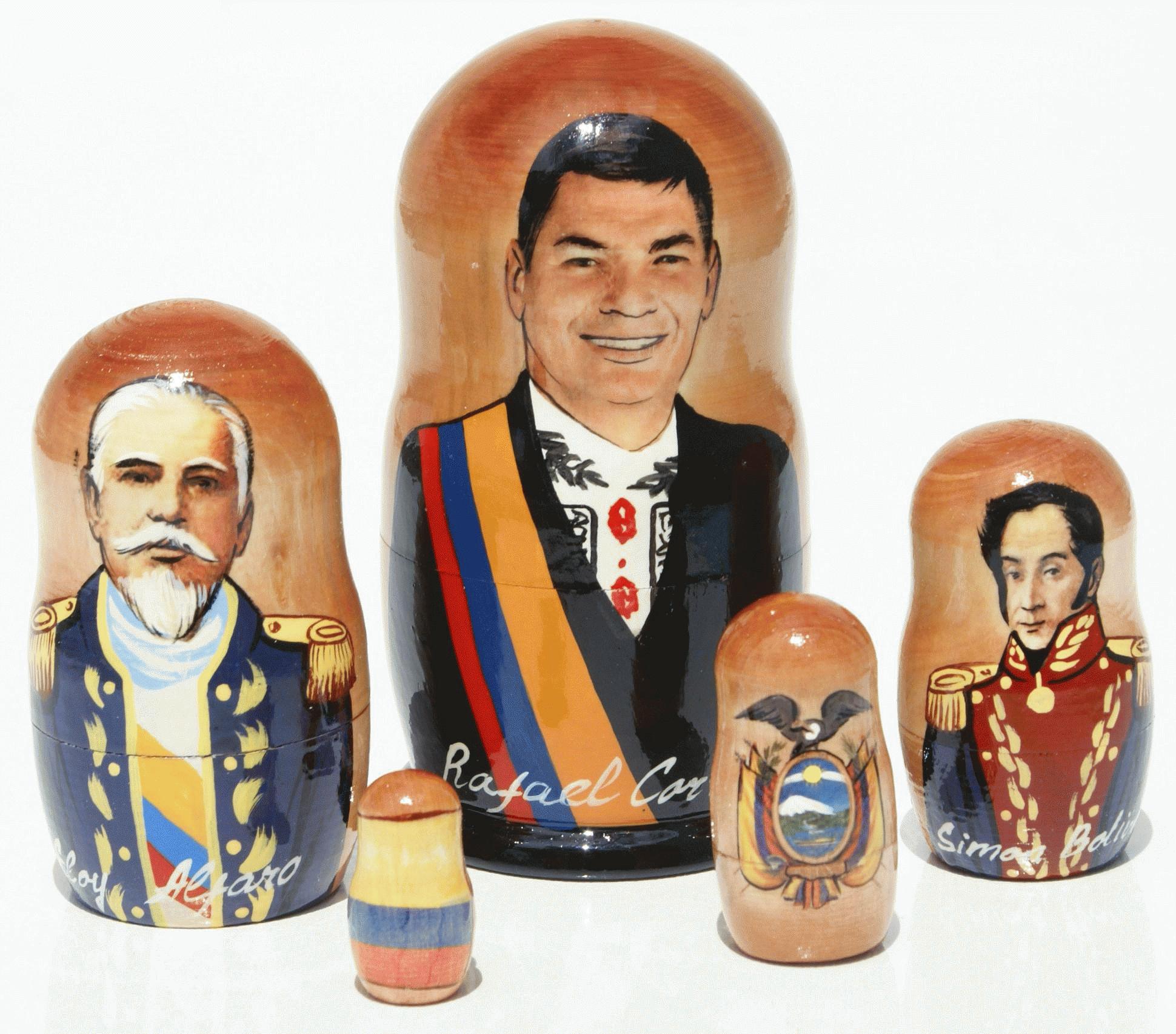 Rafael Correa Matryoshka Nesting Doll
