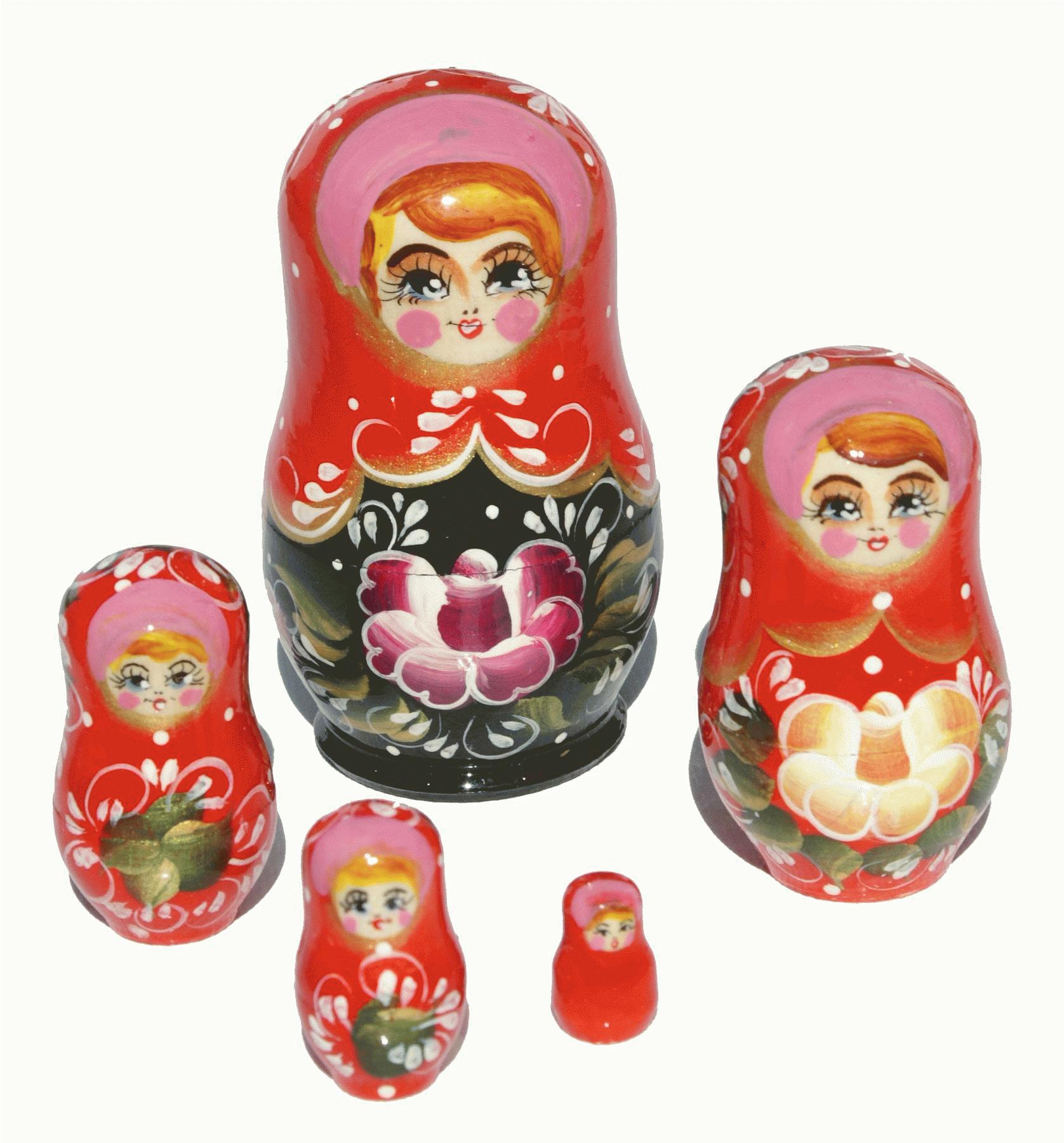Red Floral Matryoshka