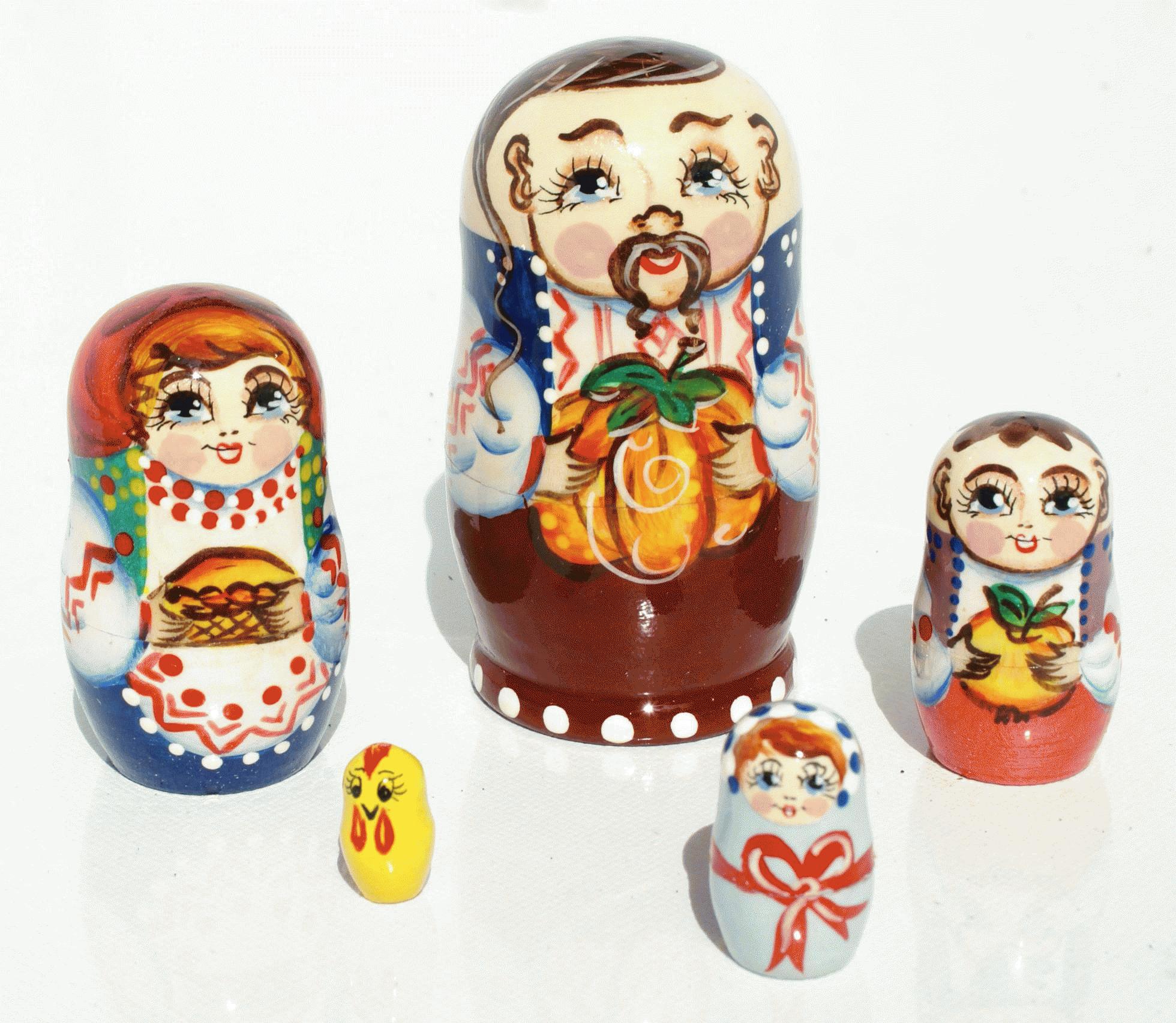 Cossack with Pumpkin Matryoshka