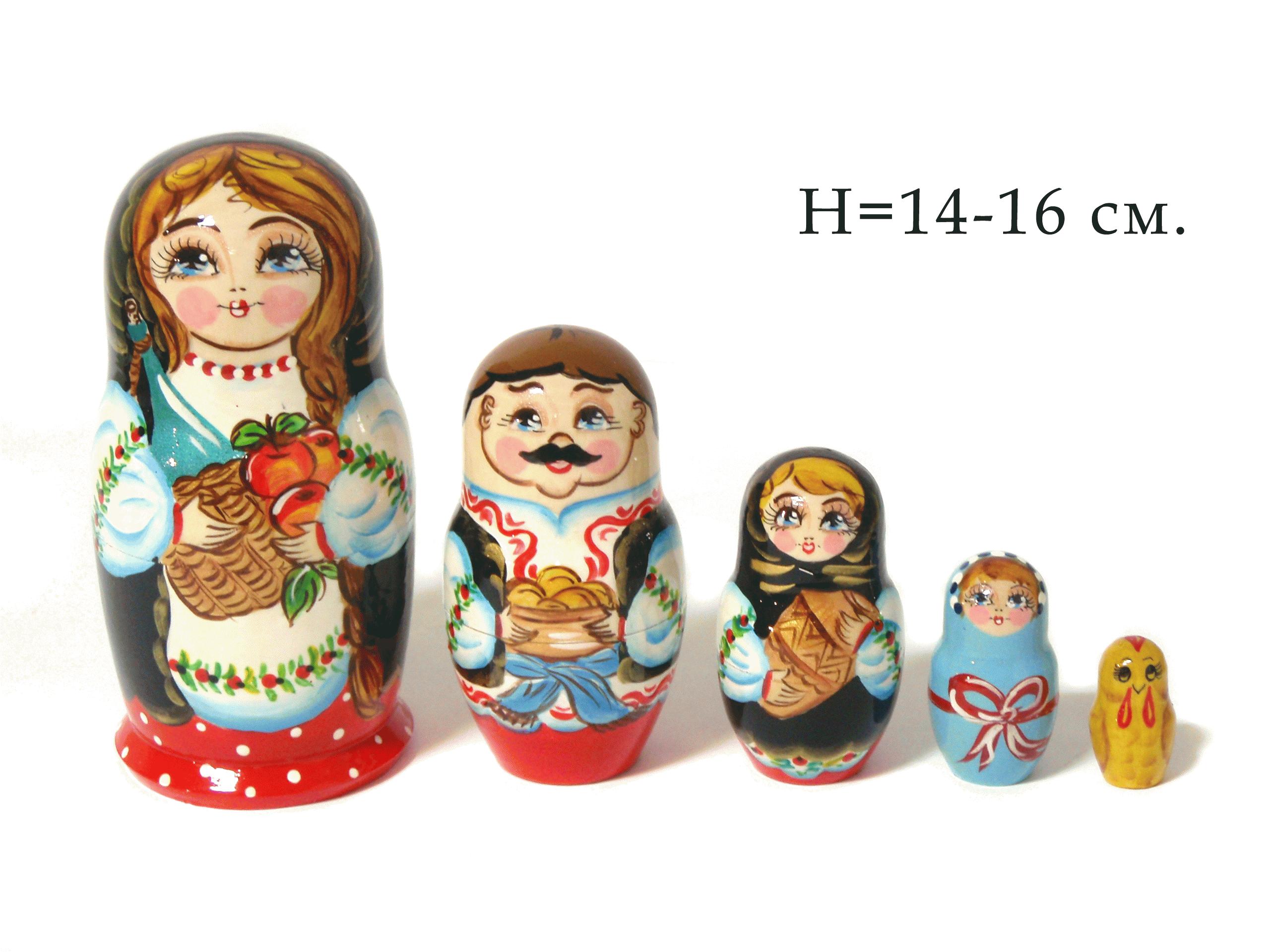 Hand-Painted Folk Matryoshka Set