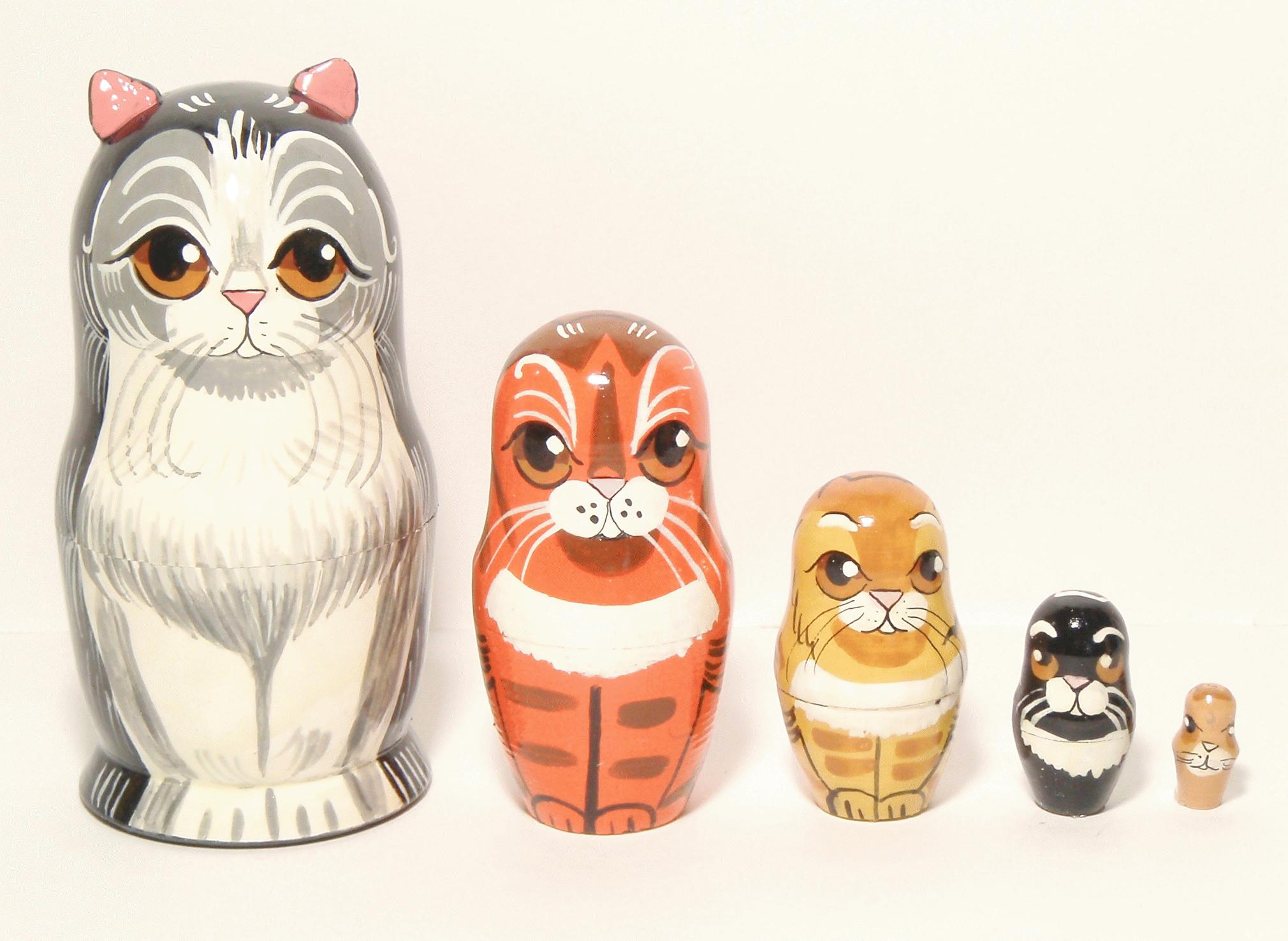 Cat Family Matryoshka